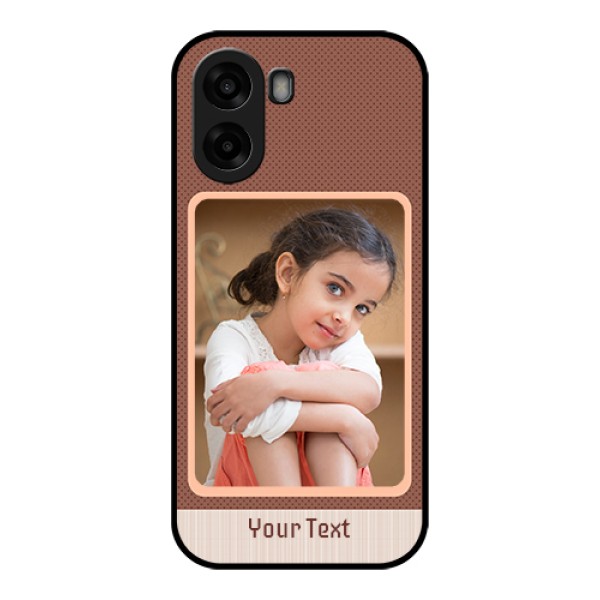 Oppo A6x 5G Custom Glass Phone Case - Simple Pic Upload Design
