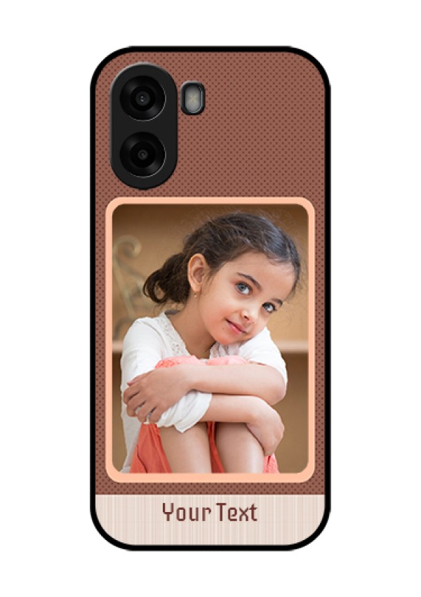 Oppo A6x 5G Custom Glass Phone Case - Simple Pic Upload Design
