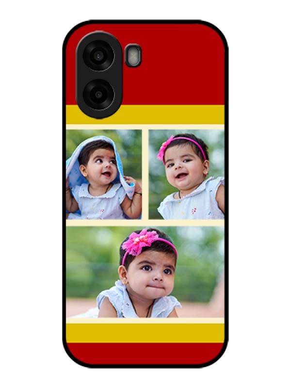 Custom Oppo A6x 5G Custom Glass Phone Case - Multiple Pic Upload Design