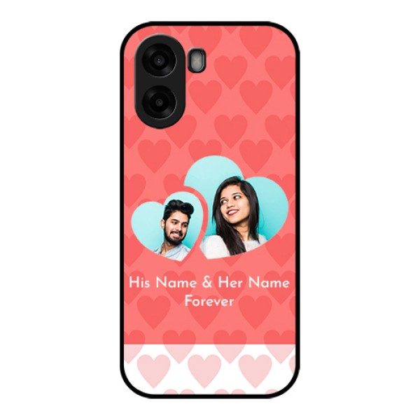 Oppo A6x 5G Custom Glass Phone Case - Couple Pic Upload Design Oppo A6x 5G Custom Glass Phone Case - Couple Pic Upload Design
