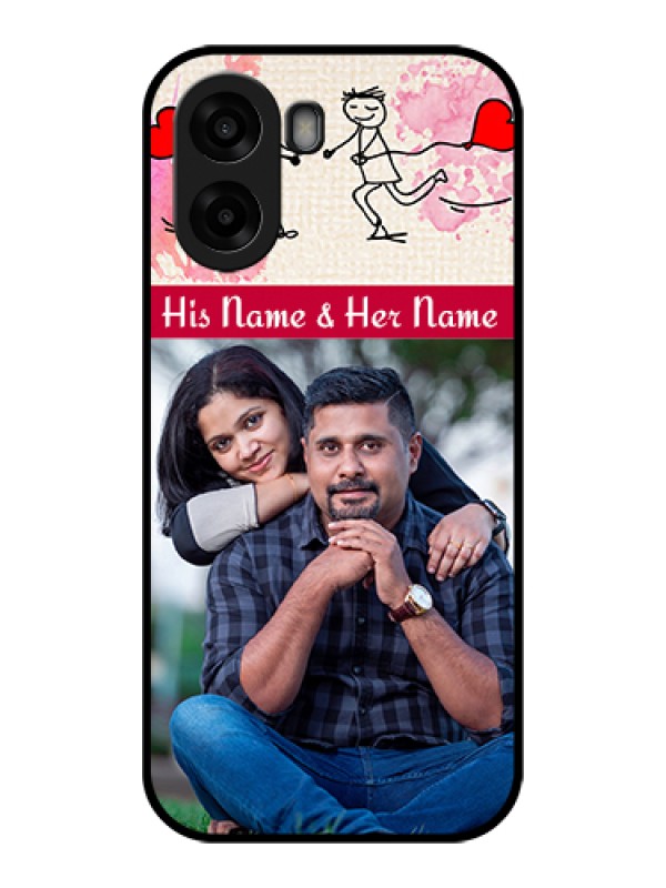 Custom Oppo A6x 5G Custom Glass Phone Case - You And Me Case Design