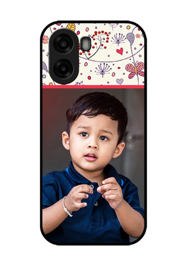 Oppo A6x 5G Custom Glass Phone Case - Premium Floral Design