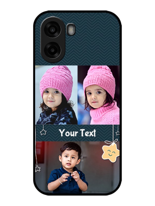 Custom Oppo A6x 5G Custom Glass Phone Case - Hanging Stars Design