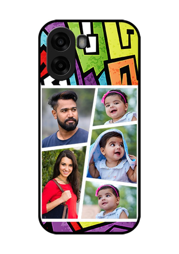 Oppo A6x 5G Custom Glass Phone Case - Graffiti Pattern Design