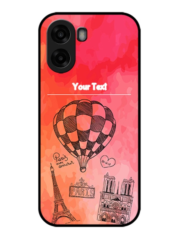 Custom Oppo A6x 5G Custom Glass Phone Case - Paris Theme Design