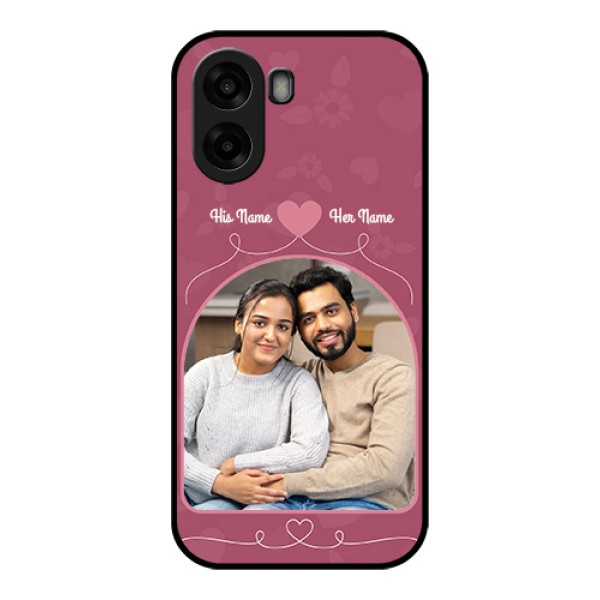Oppo A6x 5G Custom Glass Phone Case - Love Floral Design