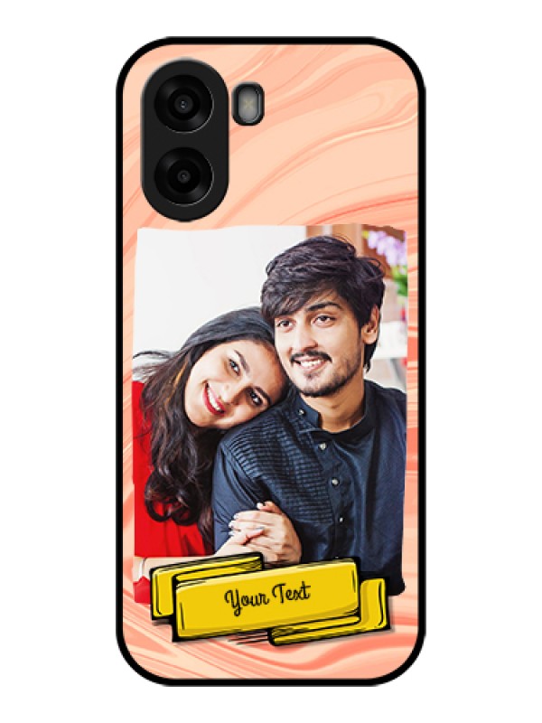 Custom Oppo A6x 5G Custom Glass Phone Case - Marble Texture Design