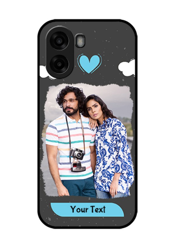 Oppo A6x 5G Custom Glass Phone Case - Splashes With Love Doodles Design