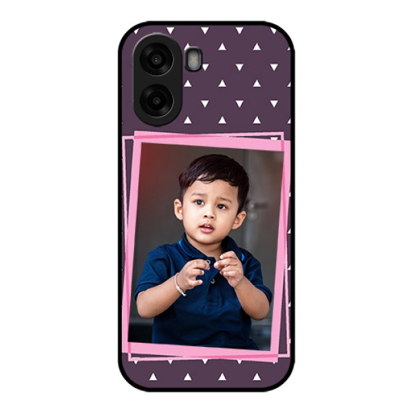 Oppo A6x 5G Custom Glass Phone Case - Triangle Pattern Dotted Design Oppo A6x 5G Custom Glass Phone Case - Triangle Pattern Dotted Design