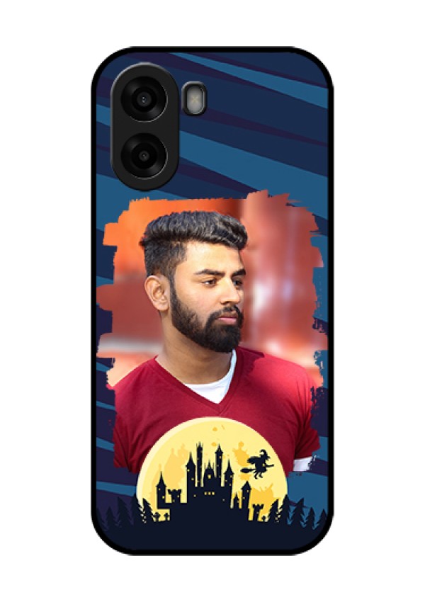 Oppo A6x 5G Custom Glass Phone Case - Halloween Witch Design