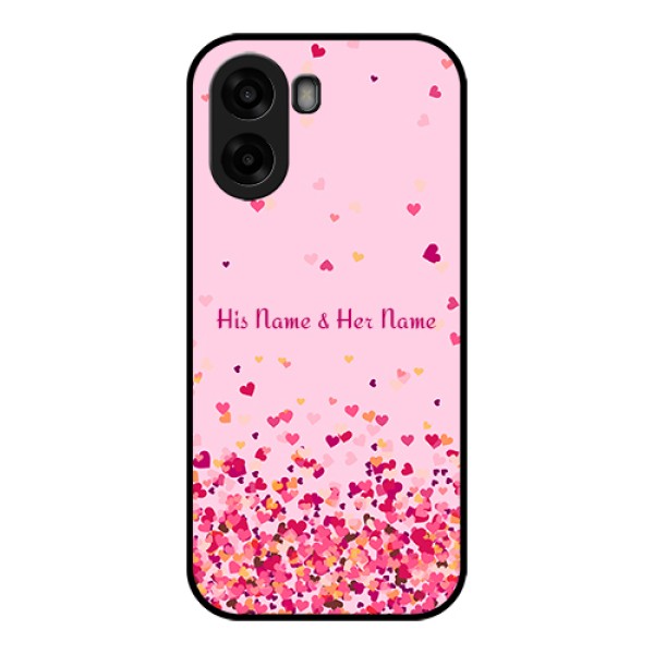 Oppo A6x 5G Custom Glass Phone Case - Floating Hearts Design Oppo A6x 5G Custom Glass Phone Case - Floating Hearts Design