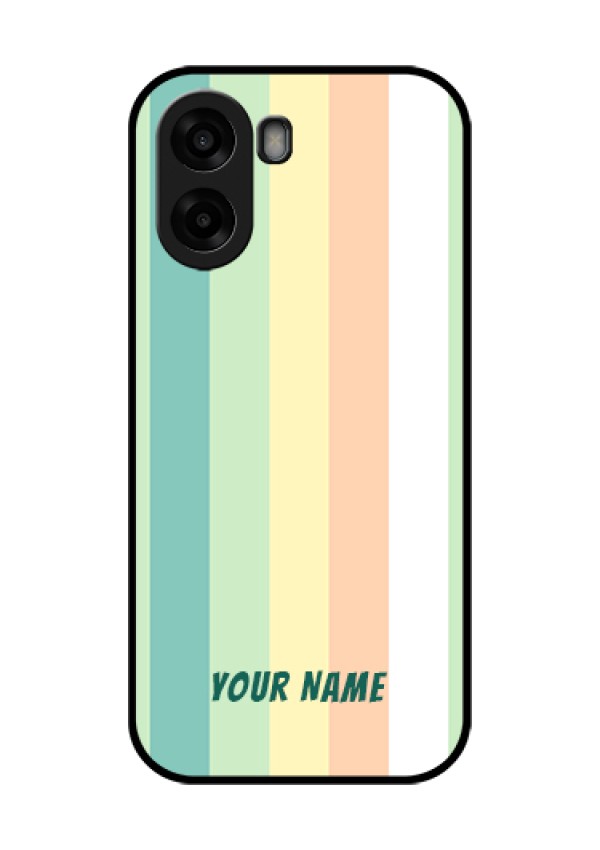 Oppo A6x 5G Custom Glass Phone Case - Multi - Colour Stripes Design