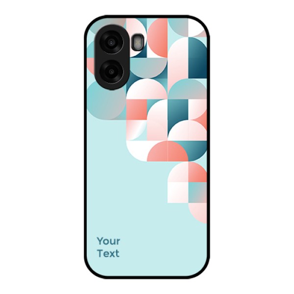 Oppo A6x 5G Custom Glass Phone Case - Stylish Semi - Circle Pattern Design