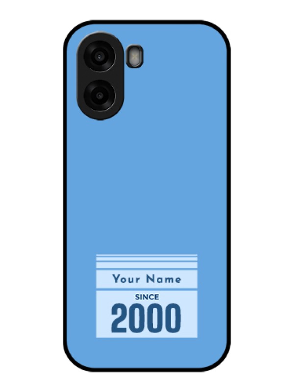 Custom Oppo A6x 5G Custom Glass Phone Case - Custom Year Of Birth Design