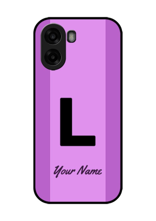 Oppo A6x 5G Custom Glass Phone Case - Tricolor Custom Text Design