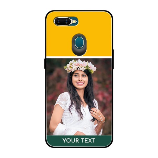 Oppo A7 Photo Printing on Glass Case  - Love You Design