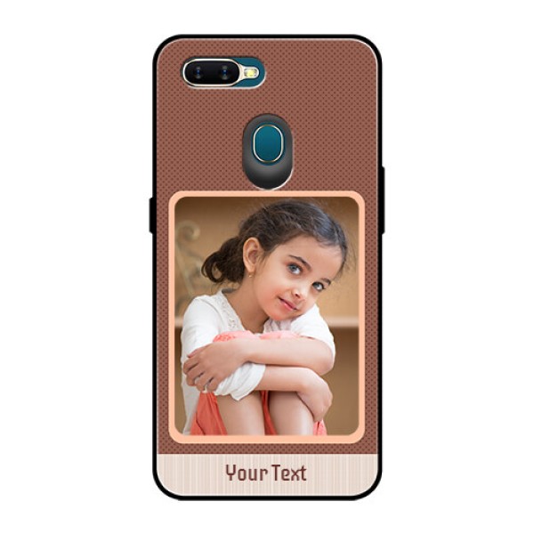Oppo A7 Custom Glass Phone Case  - Simple Pic Upload Design