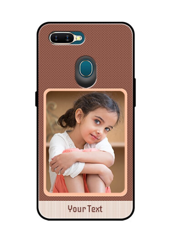 Oppo A7 Custom Glass Phone Case  - Simple Pic Upload Design