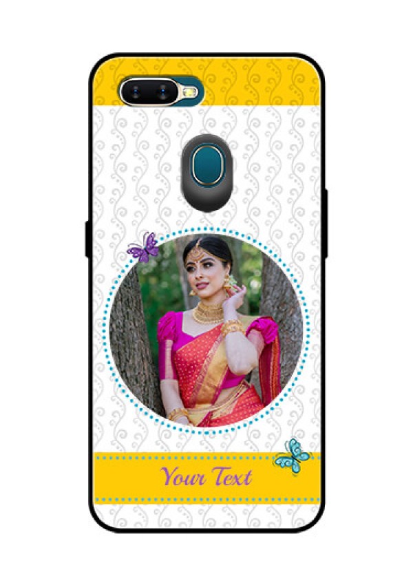 Oppo A7 Custom Glass Mobile Case  - Girls Premium Case Design
