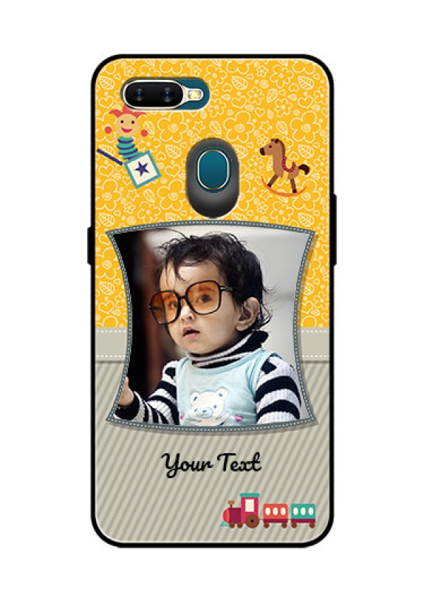 Oppo A7 Personalized Glass Phone Case  - Baby Picture Upload Design