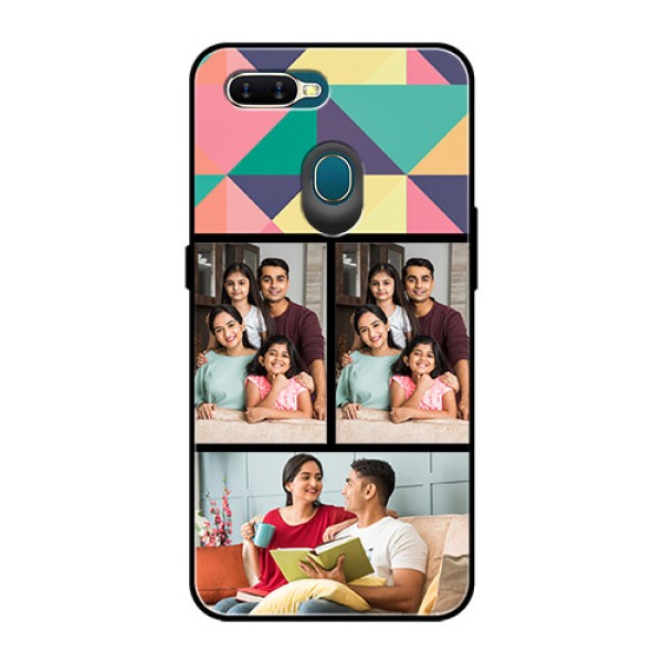 Oppo A7 Custom Glass Phone Case  - Bulk Pic Upload Design