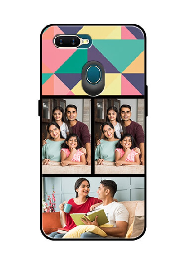 Oppo A7 Custom Glass Phone Case  - Bulk Pic Upload Design