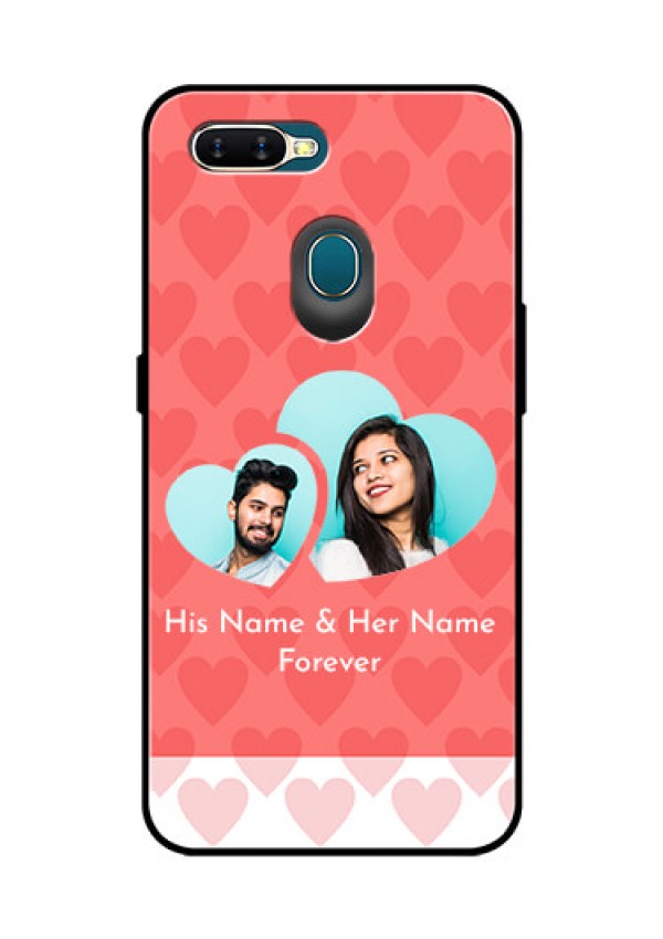 Oppo A7 Personalized Glass Phone Case  - Couple Pic Upload Design