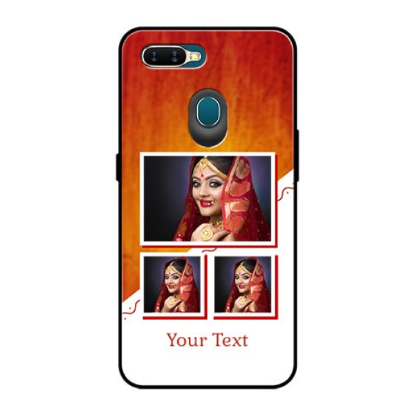 Oppo A7 Custom Glass Phone Case  - Wedding Memories Design  