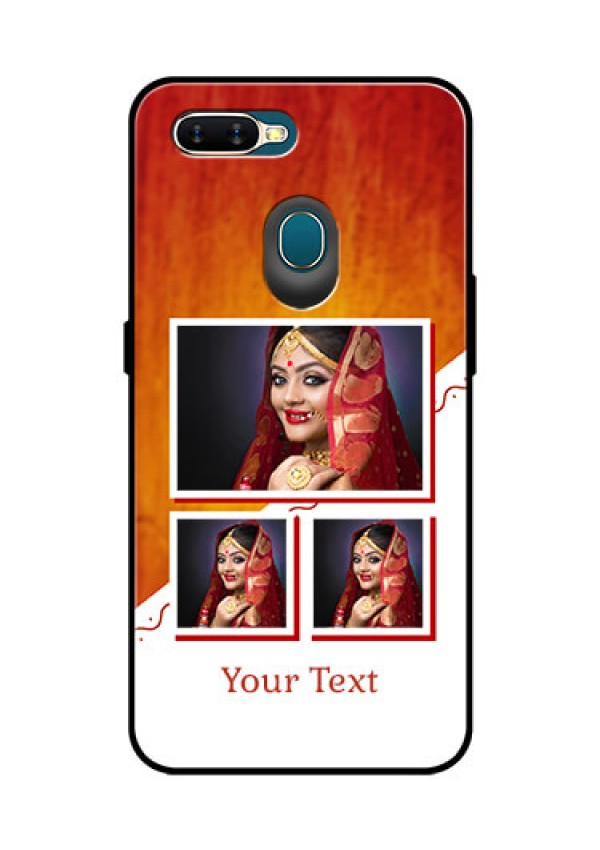 Oppo A7 Custom Glass Phone Case  - Wedding Memories Design  
