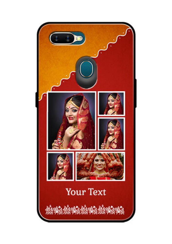Oppo A7 Personalized Glass Phone Case  - Wedding Pic Upload Design