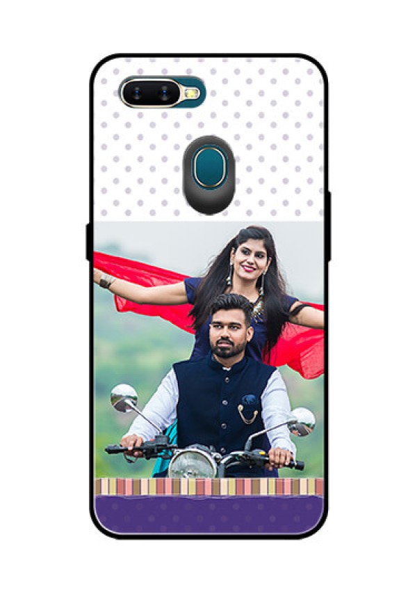 Oppo A7 Photo Printing on Glass Case  - Cute Family Design