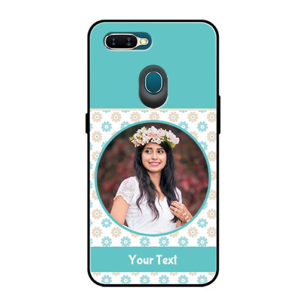 Oppo A7 Custom Glass Mobile Case  - Beautiful Flowers Design