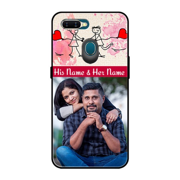 Oppo A7 Photo Printing on Glass Case  - You and Me Case Design