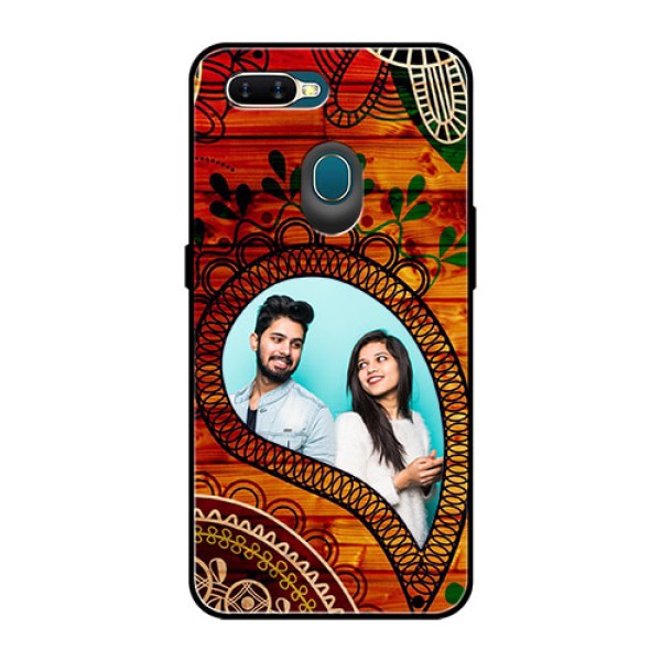 Oppo A7 Personalized Glass Phone Case - Abstract Colorful Design Oppo A7 Personalized Glass Phone Case - Abstract Colorful Design