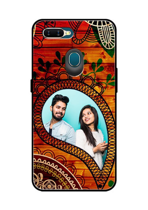 Oppo A7 Personalized Glass Phone Case  - Abstract Colorful Design