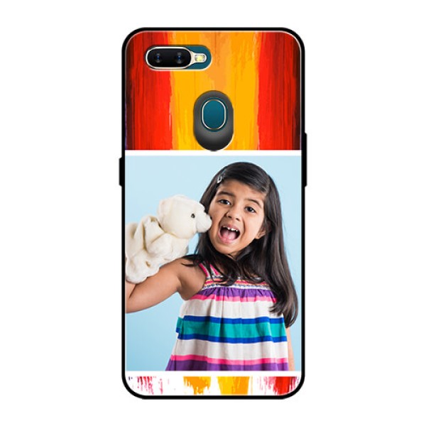 Oppo A7 Personalized Glass Phone Case  - Multi Color Design