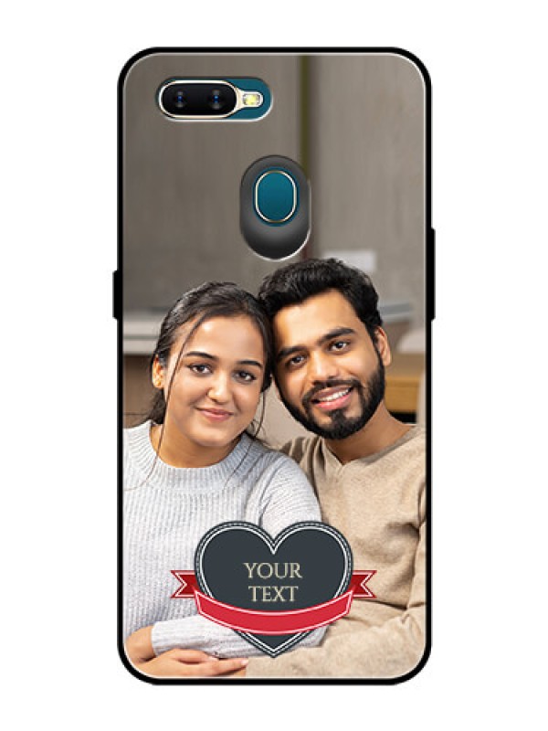 Custom Oppo A7 Custom Glass Phone Case  - Just Married Couple Design