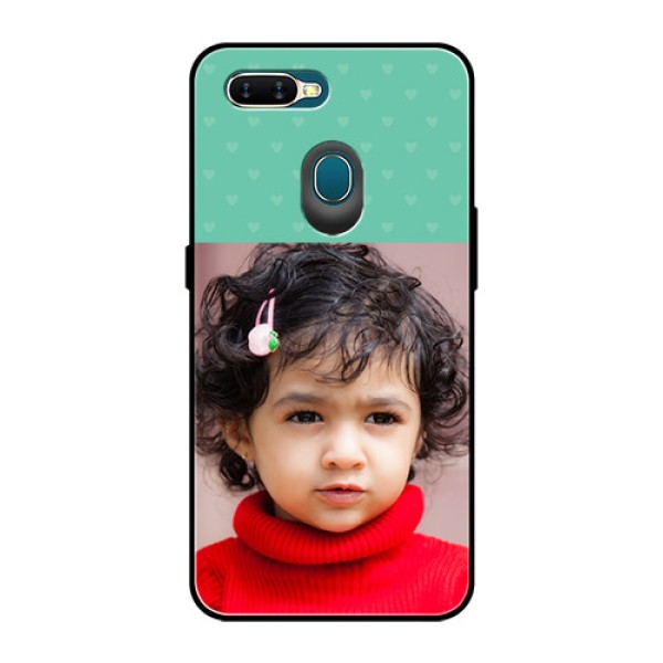 Oppo A7 Custom Glass Phone Case  - Lovers Picture Design