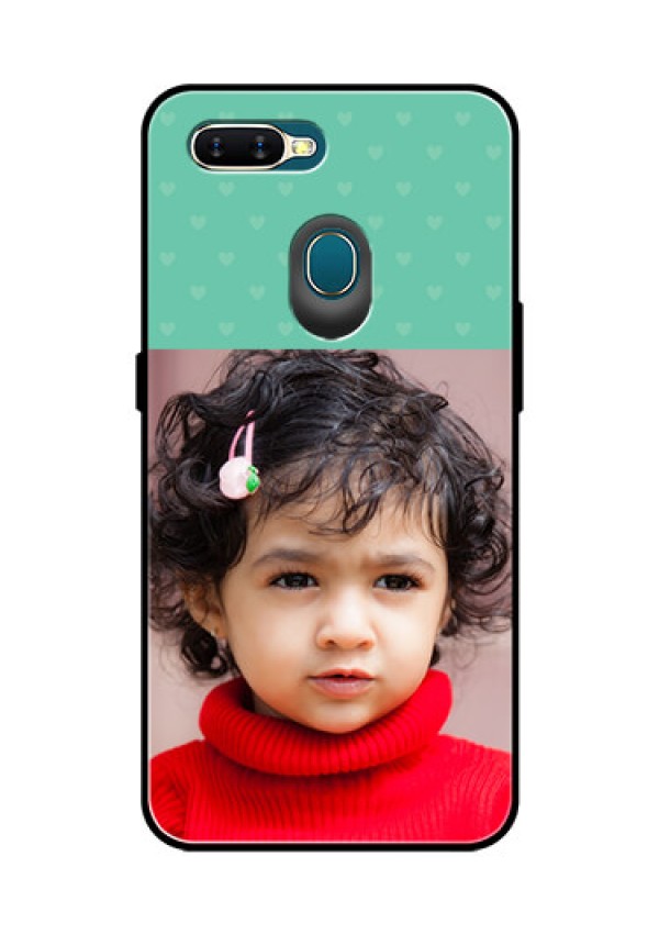 Oppo A7 Custom Glass Phone Case  - Lovers Picture Design