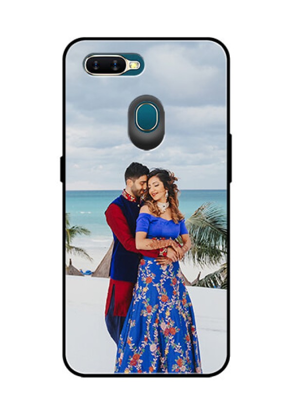 Oppo A7 Photo Printing on Glass Case  - Upload Full Picture Design