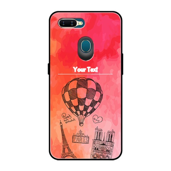 Oppo A7 Custom Glass Phone Case  - Paris Theme Design
