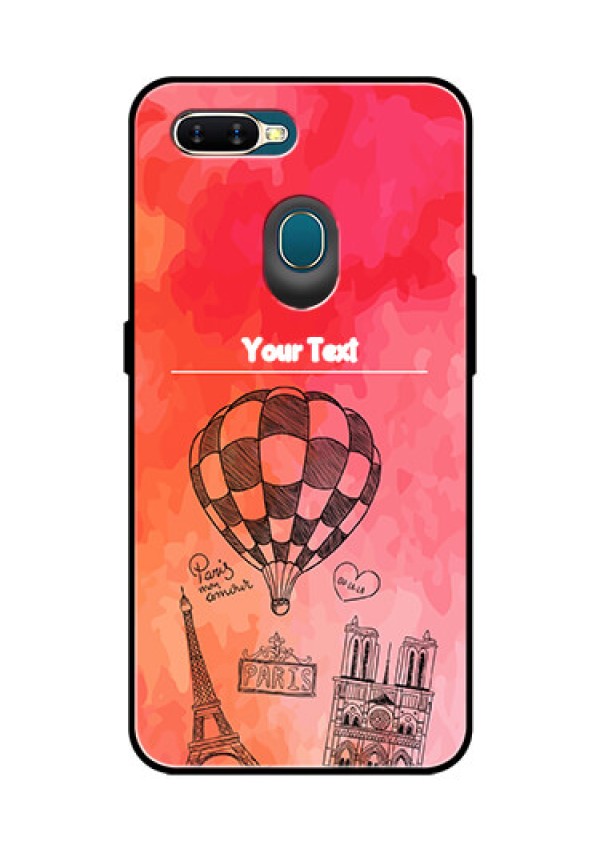 Oppo A7 Custom Glass Phone Case  - Paris Theme Design