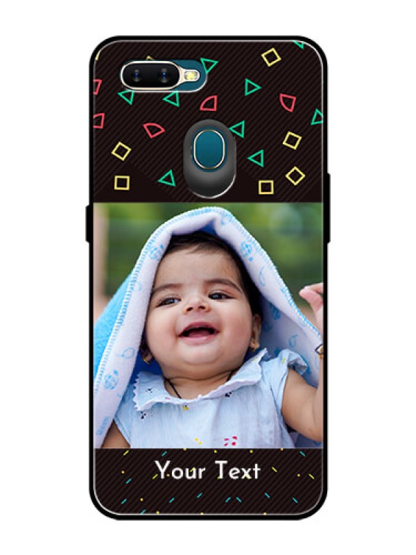 Custom Oppo A7 Custom Glass Phone Case  - with confetti birthday design