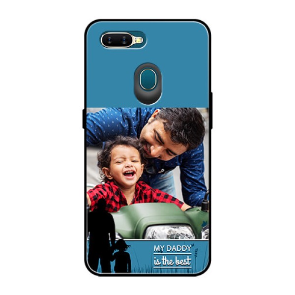Oppo A7 Custom Glass Mobile Case  - Best dad design 