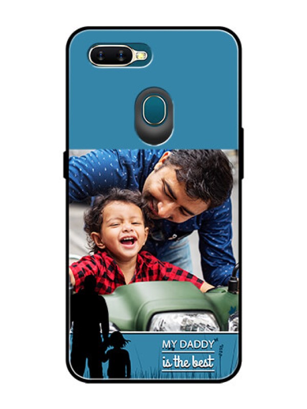 Custom Oppo A7 Custom Glass Mobile Case  - Best dad design 