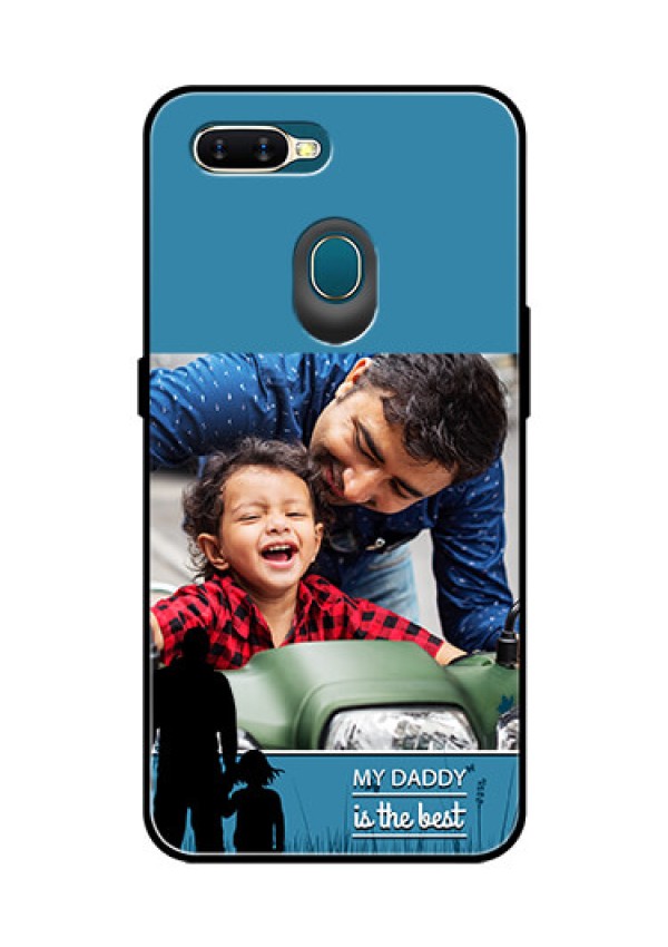 Oppo A7 Custom Glass Mobile Case  - Best dad design 