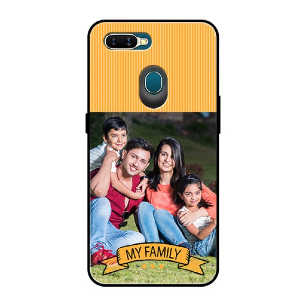 Oppo A7 Custom Glass Phone Case  - My Family Design