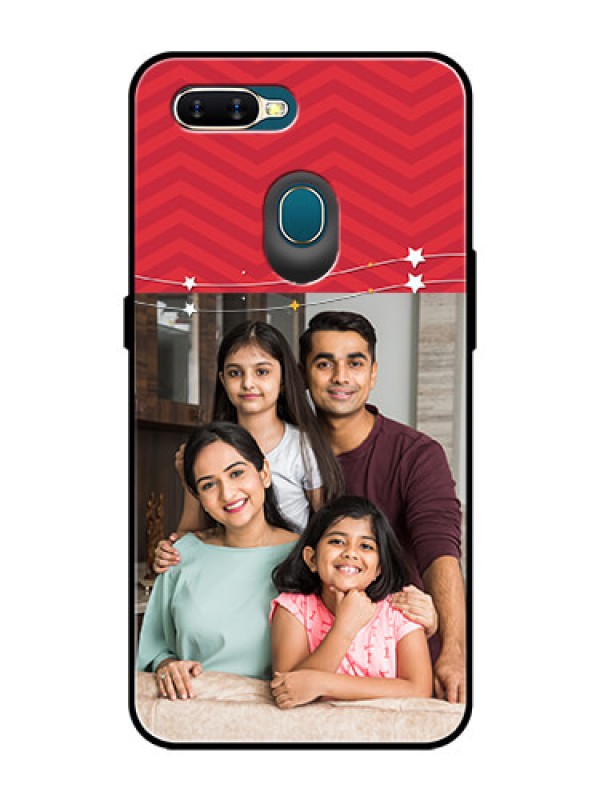 Custom Oppo A7 Personalized Glass Phone Case  - Happy Family Design