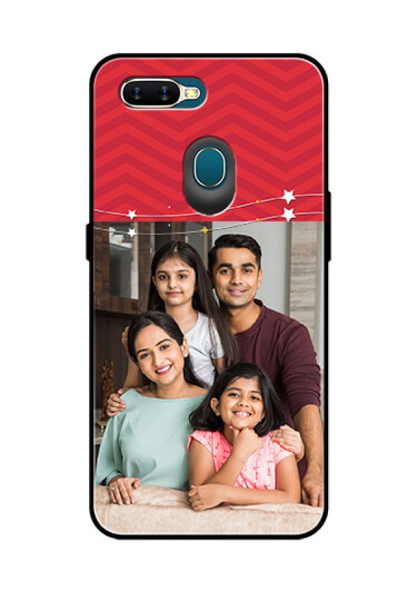 Oppo A7 Personalized Glass Phone Case  - Happy Family Design