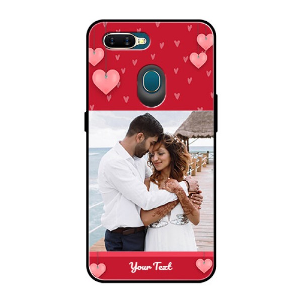 Oppo A7 Custom Glass Phone Case  - Valentines Day Design